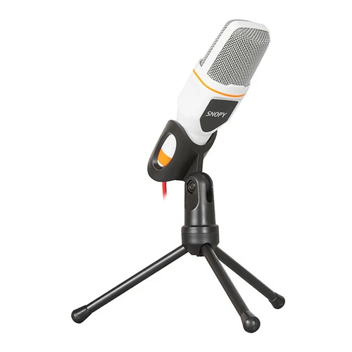 Snopy SN-340M Beyaz Masaüstü Mikrofon