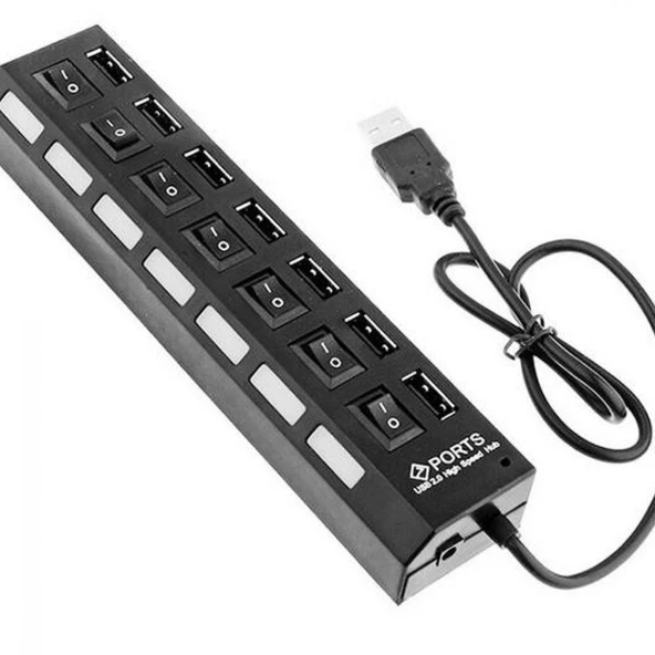 Alfais 4874 7 Port Usb Hub Switch Çoklayıcı Çoğaltıcı ürün görseli 1