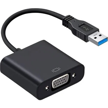 USB 3.0 To VGA Çevirici Dönüştürücü Adaptor Monitör Kablosu ürün görseli 1