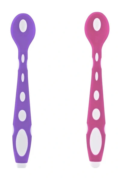 Silikon Mama Kaşığı Pembe-Mor ART-462 ürün görseli 1