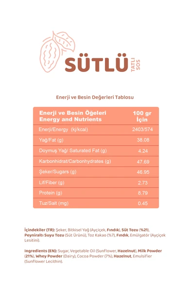Sütlü Tatlı Sosu 330 gr - Waffle & Krep & Pankek Sosu - Resim 4