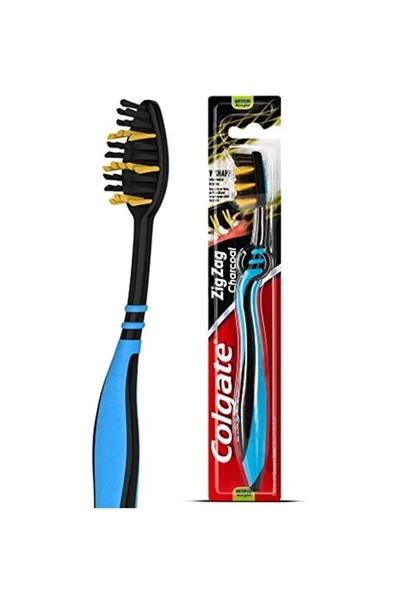 Colgate ZigZag Charcoal Diş Arası Temizliği Orta Diş Fırçası ürün görseli 1