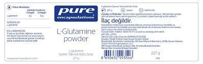 Pure Encapsulations L-Glutamine Powder 227 gr - Resim 2