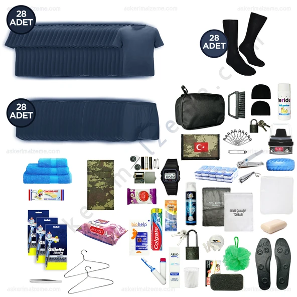 Askerimalzeme.com - 28'li Yazlık HER ŞEY DAHİL Havacı Bedelli Asker Seti - Asker Kolisi - Askeri Malzeme ürün görseli 1