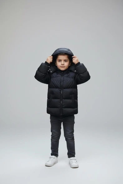 Erkek Bebek Şişme Mont 51374 - Resim 11