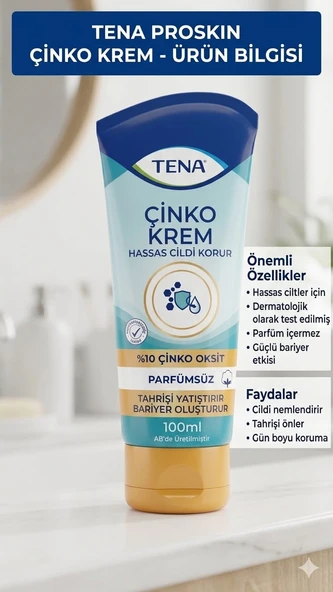 TENA PROSKIN ZINC CREAM 100ML ürün görseli 1