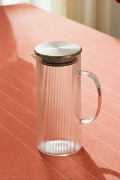 Marmaris 1200 ml Borosilikat Cam Sürahi Buzdolabı Sürahisi 70038 ürün görseli 1