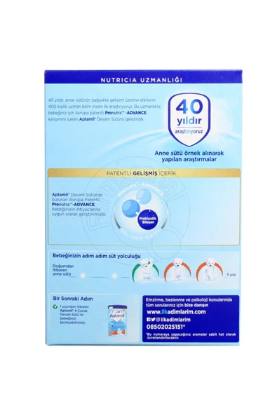 Aptamil Pronutra 3 Devam Sütü 900 gr - Resim 3