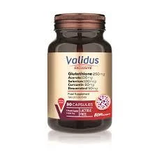 Validus Glutathione 250 mg + Acerola + Selenium + Liposomal Coenzyme Q10 30 Kapsül ürün görseli 1