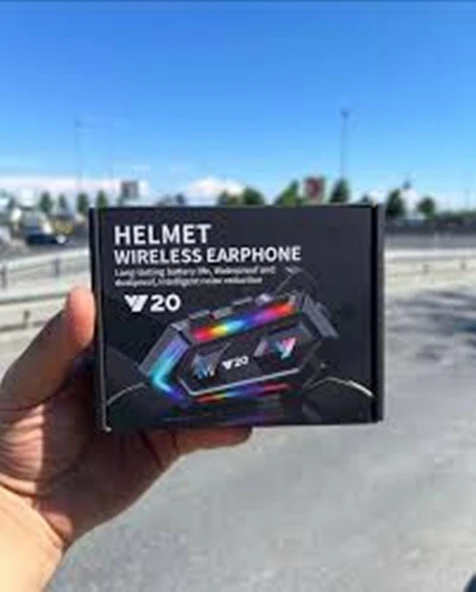 Y20 Motor Kurye Kask Kulaklık Rgb Modlu Bluetooth Motosiklet Kulaklık 5.3 Bluetooth Interkom ürün görseli 1