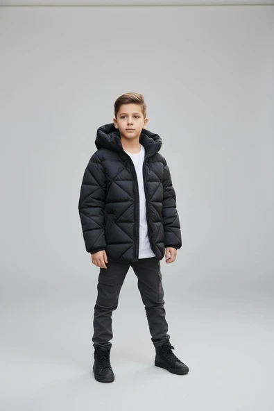 Erkek Çocuk Şişme Mont 51378 - Resim 5