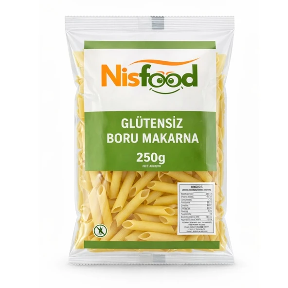 Glutensiz Boru Makarna 250 gr NisFood ürün görseli 1