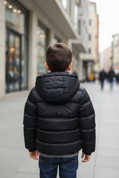 Erkek Bebek Şişme Mont 51374 - Resim 2
