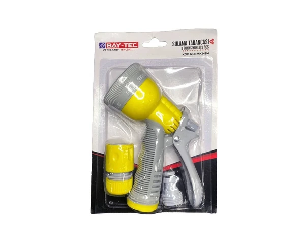 Sulama Tabancası 8 Fonksiyonlu 3 Parça MK1484  BAYTEC ürün görseli 1