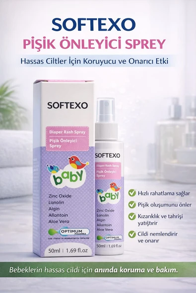 SOFTEXO PİŞİK SPREYİ BABY 50ML ürün görseli 1