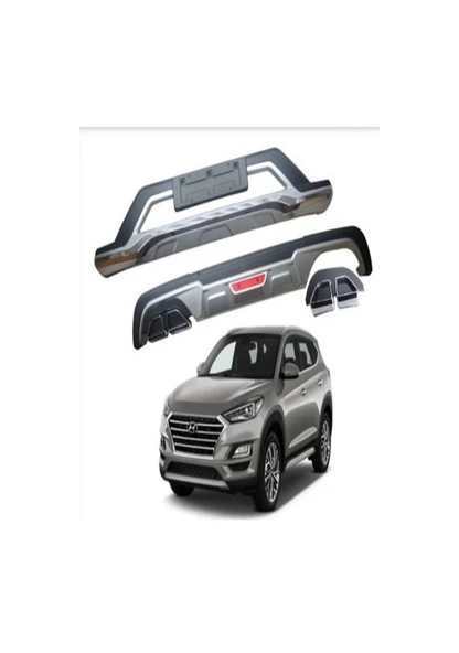 Dmb Hyundai Tucson Ön Arka Tampon Koruması Difüzör Kalın tip 2019-2021 Arası Uyumlu ürün görseli 1