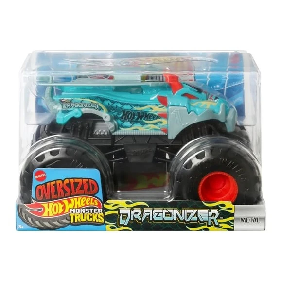 Hot Wheels Canavar Kamyonları Dev Boy Dragonizer Döküm Araba ürün görseli 1