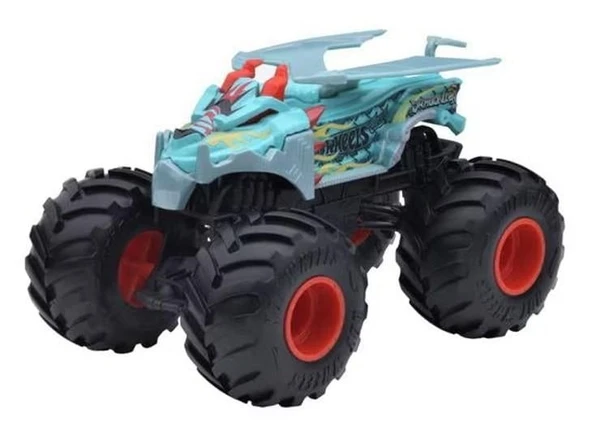 Hot Wheels Canavar Kamyonları Dev Boy Dragonizer Döküm Araba - Resim 2