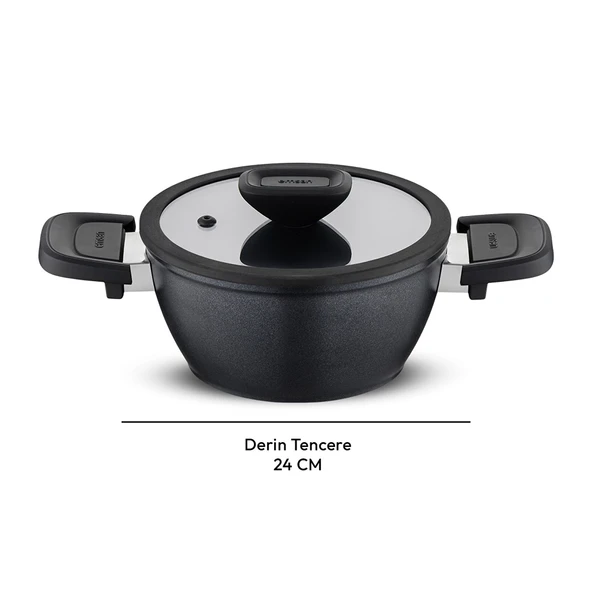 Emsan Diamente Derin Tencere 24 cm - Resim 5