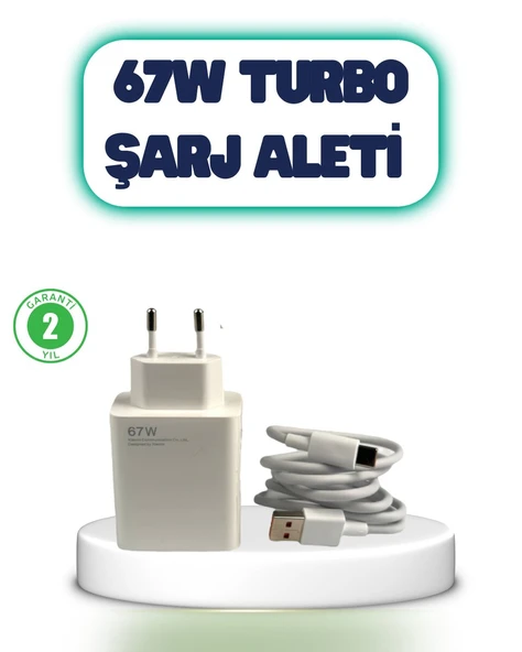 67 Watt Hızlı Şarj Aleti Poco F2 F3 F4 Uyumlu ürün görseli 1