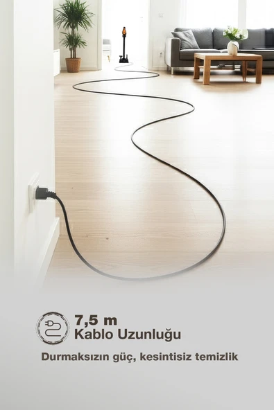 Fantom P6000 Pluto Dikey Elektrikli Süpürge -Siyah - Resim 12