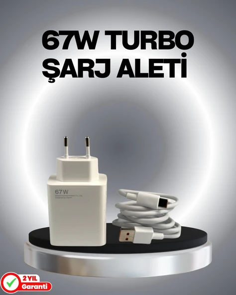 67 Watt Güvenli Hızlı Şarj Adaptörü Samsung M31 M33 M51 Uyumlu ürün görseli 1