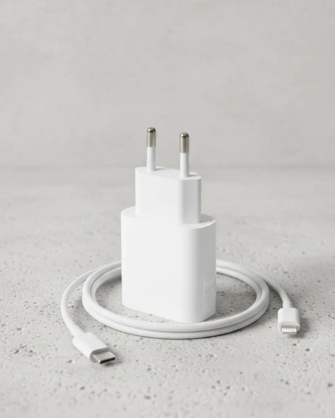 iPhone 14 13 12 11 XR XS Max 20W Lightning Şarj Adaptörü Kablo Dahil ürün görseli 1