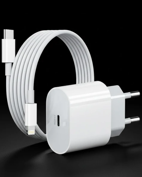 iPhone 14 13 12 11 Uyumlu 20W Hızlı Şarj Adaptörü Lightning Kablo Seti ürün görseli 1