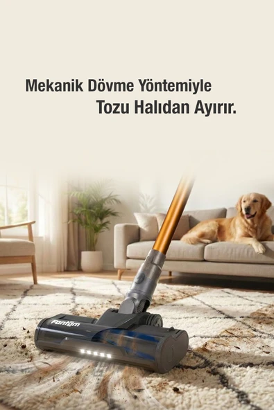 Fantom P6000 Pluto Dikey Elektrikli Süpürge-Antrasit - Resim 7