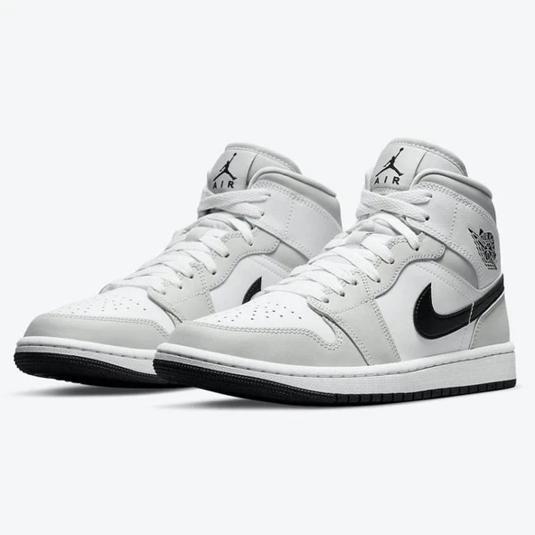 Nike Air Jordan 1 Mid Smoke Grey Unisex Spor Ayakkabı ürün görseli 1