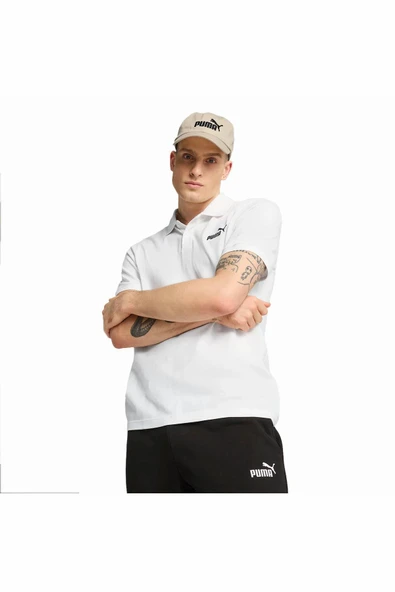 Puma Ess No. 1 Logo Pique Erkek Polo Yaka T-shirt 68255202 ürün görseli 1