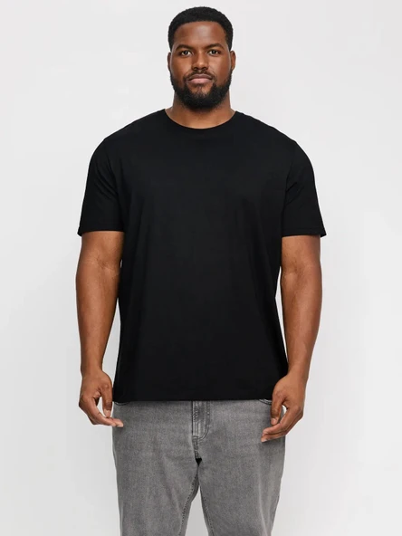 Jack Jones Organıc Basıc Büyük Beden Erkek Tişört 12158482 ürün görseli 1