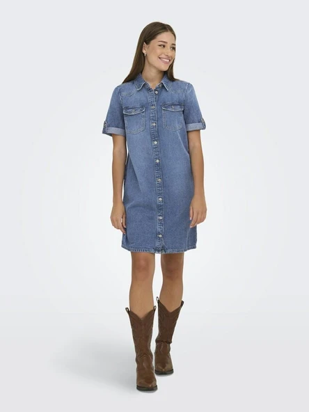 Only Lısa Denim Kadın Elbise 15353176 ürün görseli 1