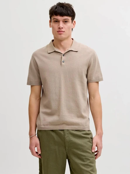 Jack JonesWıll Regular Fit Triko Polo Yaka Erkek Tişört 12288552 ürün görseli 1