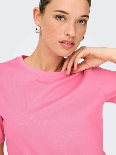Only Freja Regular Fit Kadın Tişört 15367970 - Resim 4