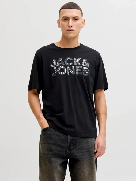 Jack Jones Jeff Logo Regular Fit Erkek Tişört 12288536 ürün görseli 1