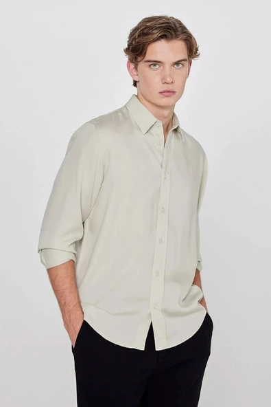 Lee Tencel Regular Fit Erkek Gömlek L2610084299 ürün görseli 1