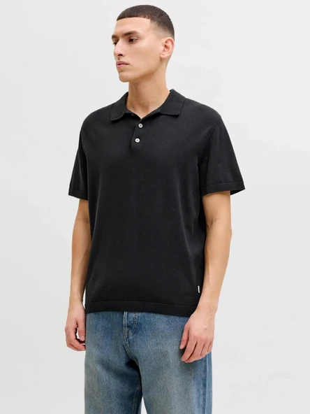 Jack JonesWıll Regular Fit Triko Polo Yaka Erkek Tişört 12288552 ürün görseli 1