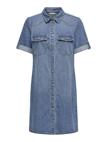 Only Lısa Denim Kadın Elbise 15353176 - Resim 6