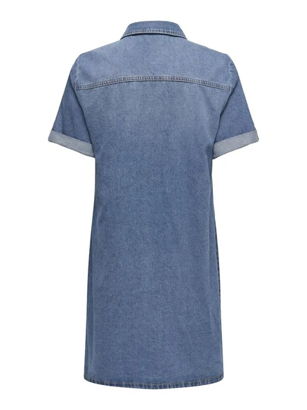Only Lısa Denim Kadın Elbise 15353176 - Resim 7
