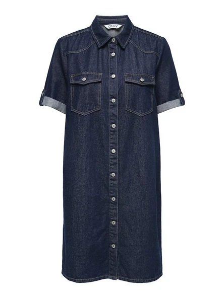 Only Lısa Denim Kadın Elbise 15353176 - Resim 6