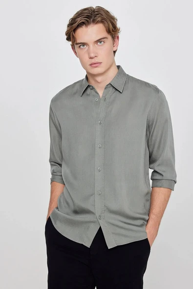 Lee Tencel Regular Fit Erkek Gömlek L2610084801 ürün görseli 1