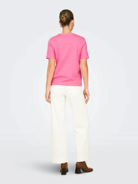 Only Freja Regular Fit Kadın Tişört 15367970 - Resim 5