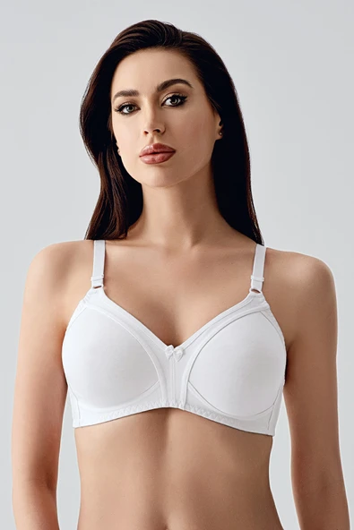 New Bra 1750 Kadın Dolgusuz Toparlayıcı Sütyen Beyaz ürün görseli 1
