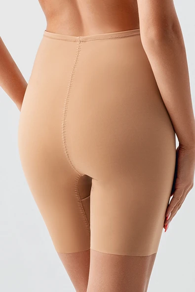 New Bra 9602 Kadın Lazer Kesim Uzun Paçalı Korse Ten ürün görseli 1