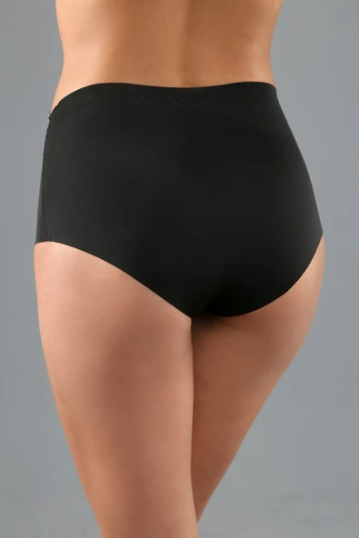 New Bra 9201 Bayan Lazer Yüksek Bel Bato Siyah ürün görseli 1