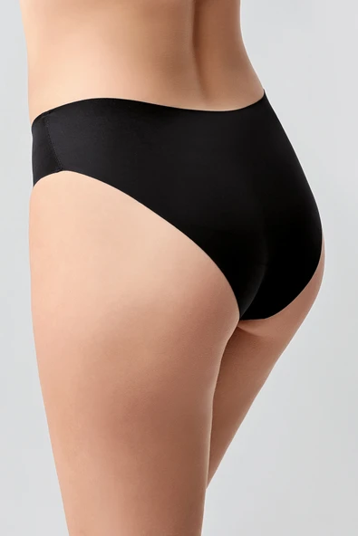 New Bra 9203 Bayan Lazer Kesim Slip Siyah ürün görseli 1