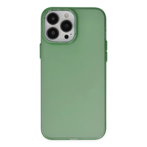 Newface Apple iPhone 13 Pro Kılıf Modos Metal Kapak - Koyu Yeşil ürün görseli 1