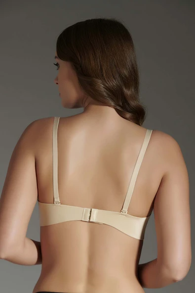 New Bra 6040 Bayan Lazer Kesim Balenli Dolgulu Sütyen Ten ürün görseli 1