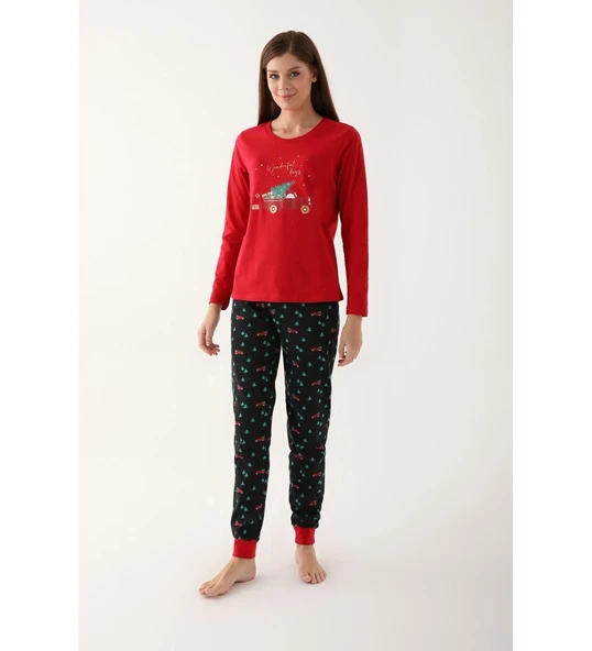 Arnetta 2601-S Bayan Yılbaşı Pijama Takımı - Resim 3